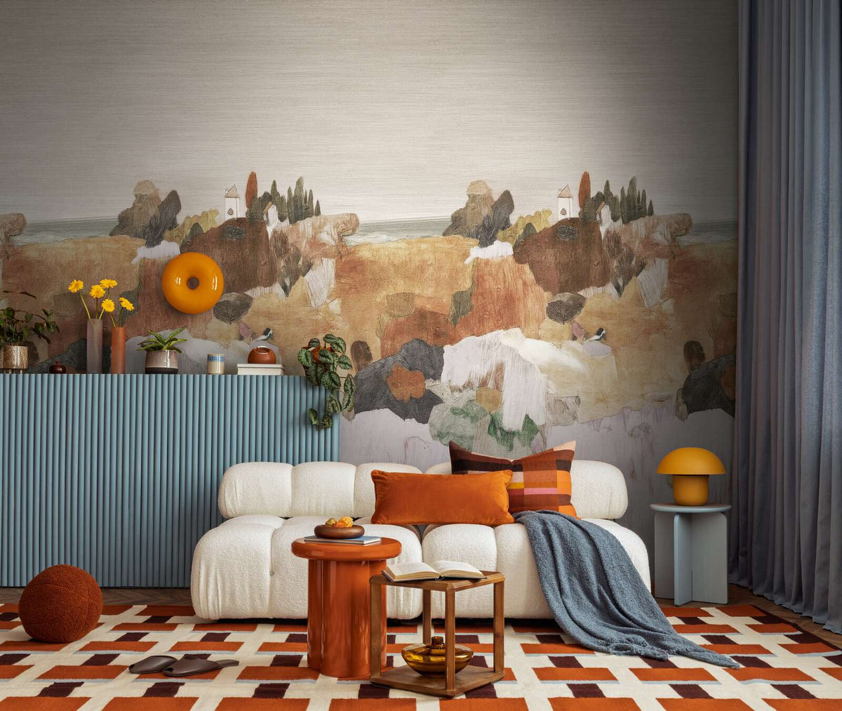 The Copper Portico | Warm Beige & Kaleidoscope Luxe