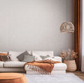 The Octagon Colonnade | Warm Beige & Cream Luxe wallpaper shown hung on a styled interior wall (official room photo)