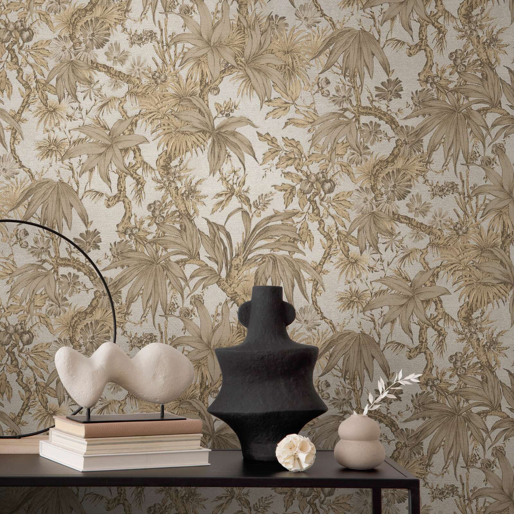 The Fern Cloister | Warm Beige & Smoked Grey Luxe