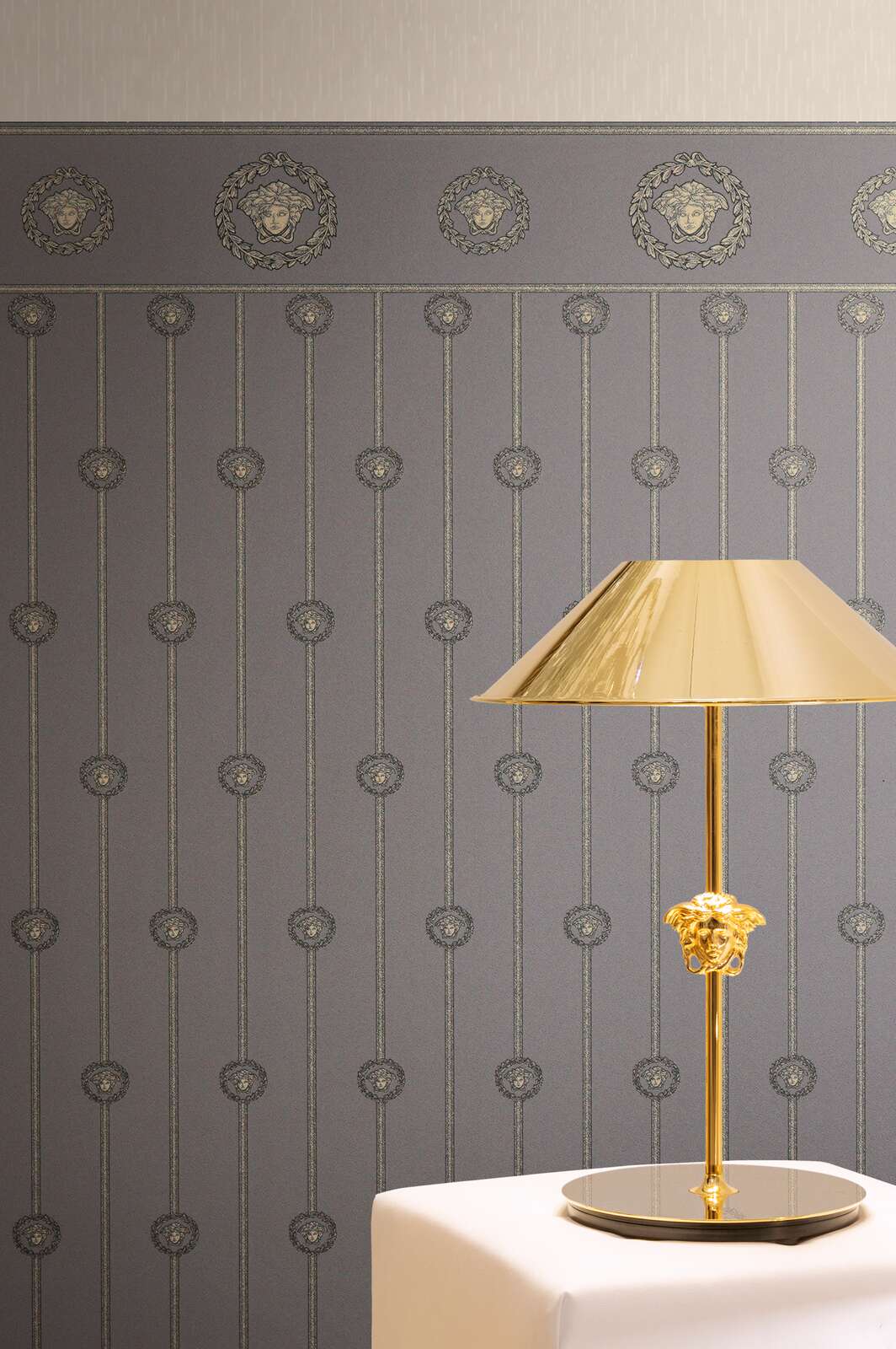 The Gilded Lattice | Grey Smoked Grey Luxe