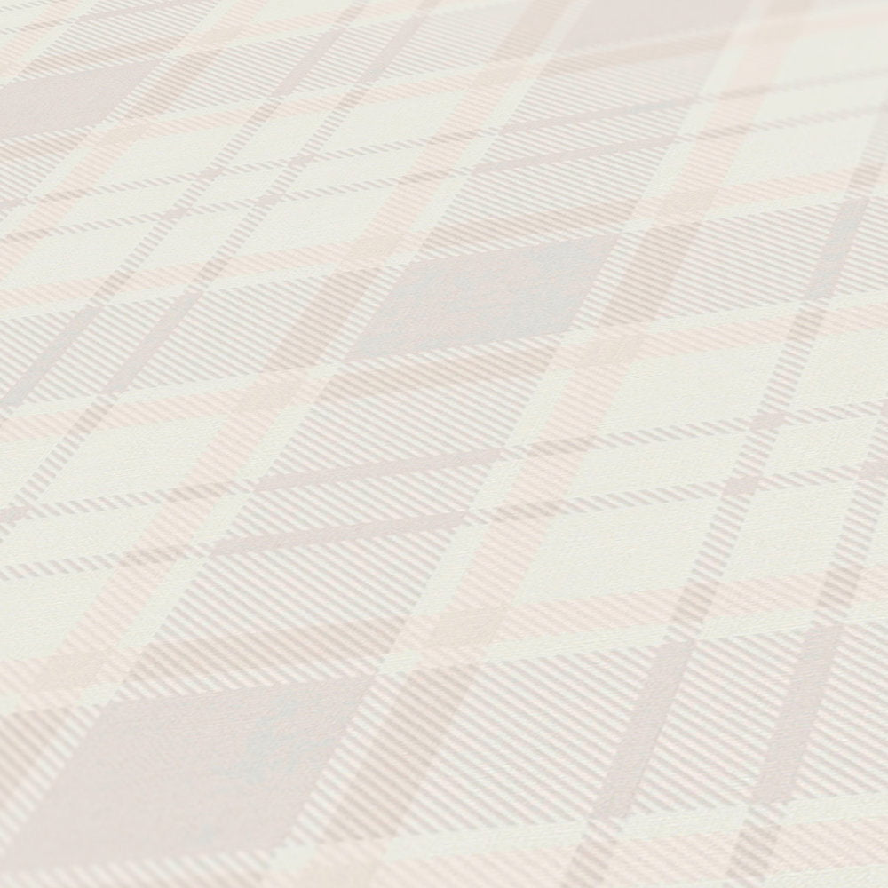 Close up of the surface texture of The Prism Loggia | Warm Beige & Cream Luxe in warm beige & cream