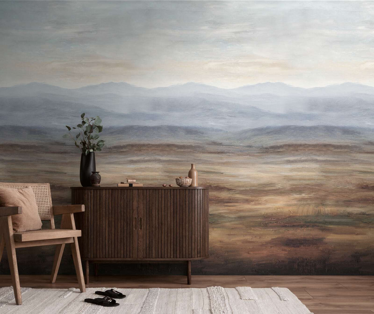 The Harbour Nook | Azure & Earthy Brown Luxe