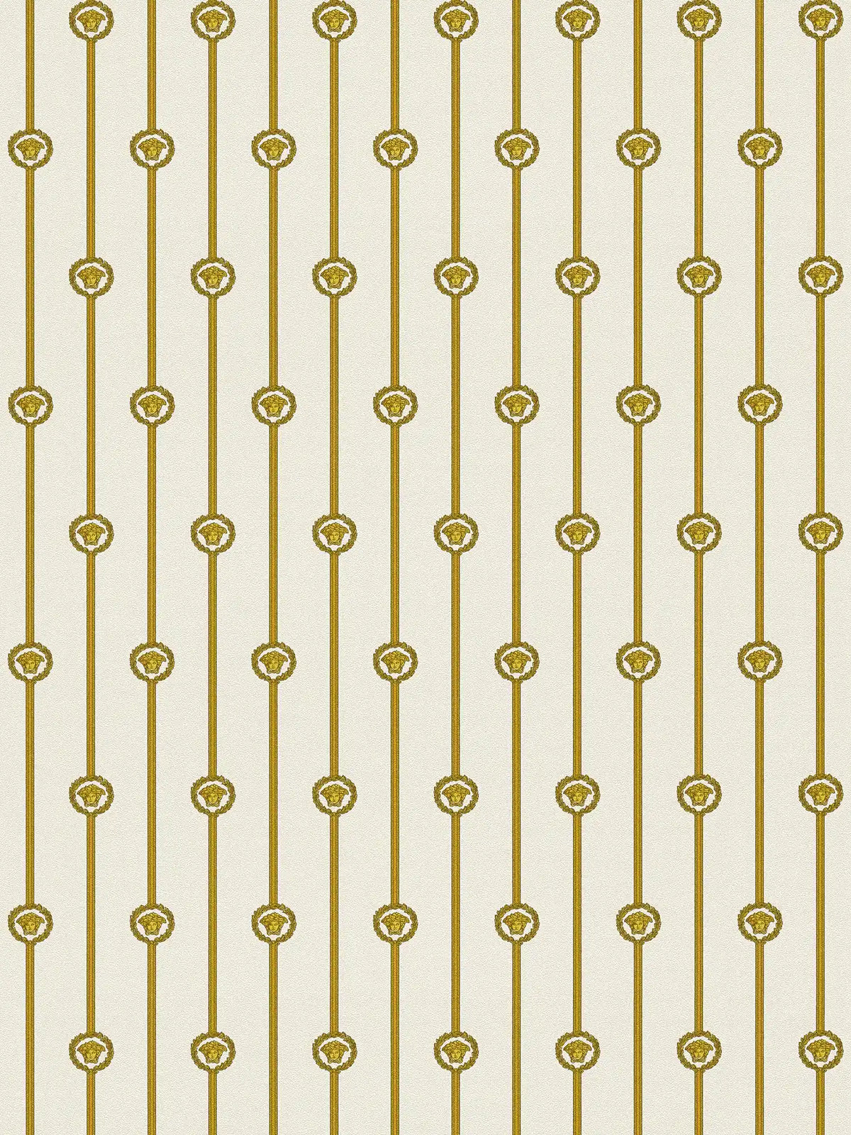 The Imperial Damask | Luminous White & Sun-Kissed Gold Luxe