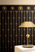 The Gilded Lattice | Deep Black & Sun-Kissed Gold Luxe