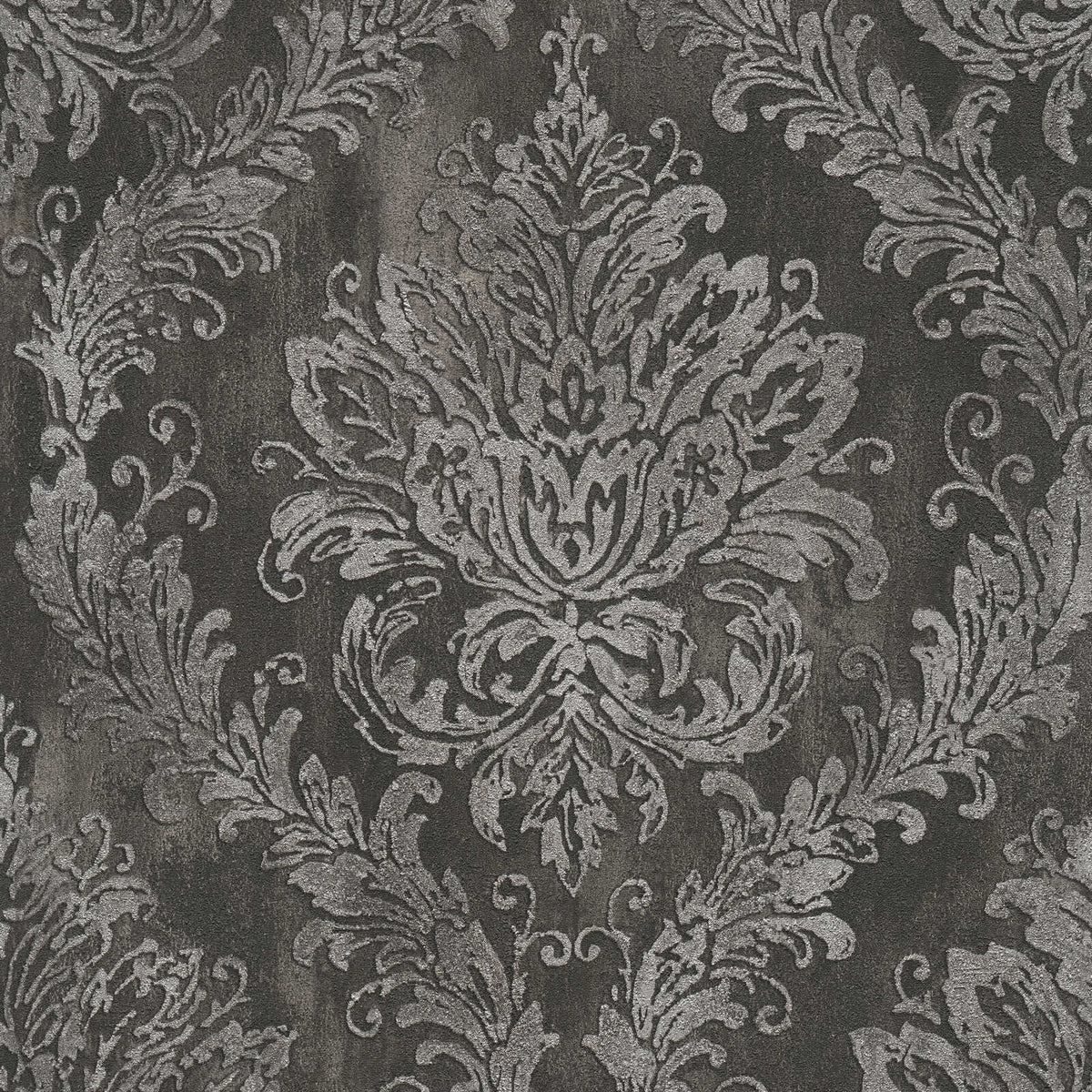 The Noir Arabesque | Charcoal Silver Luxe