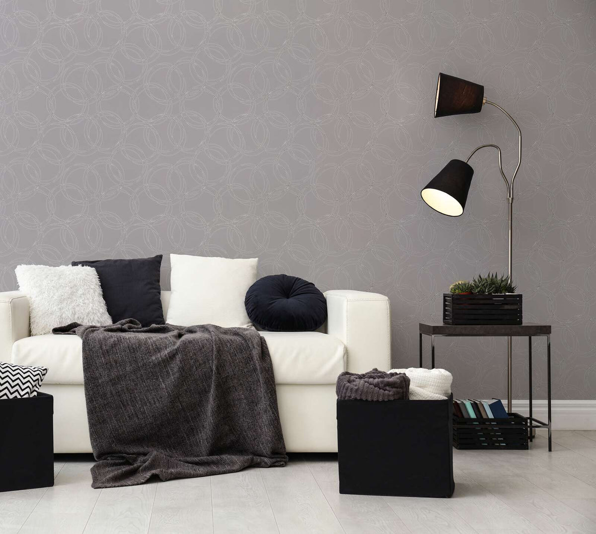 The Crimson Undercroft | Smoked Grey & Luminous White Luxe