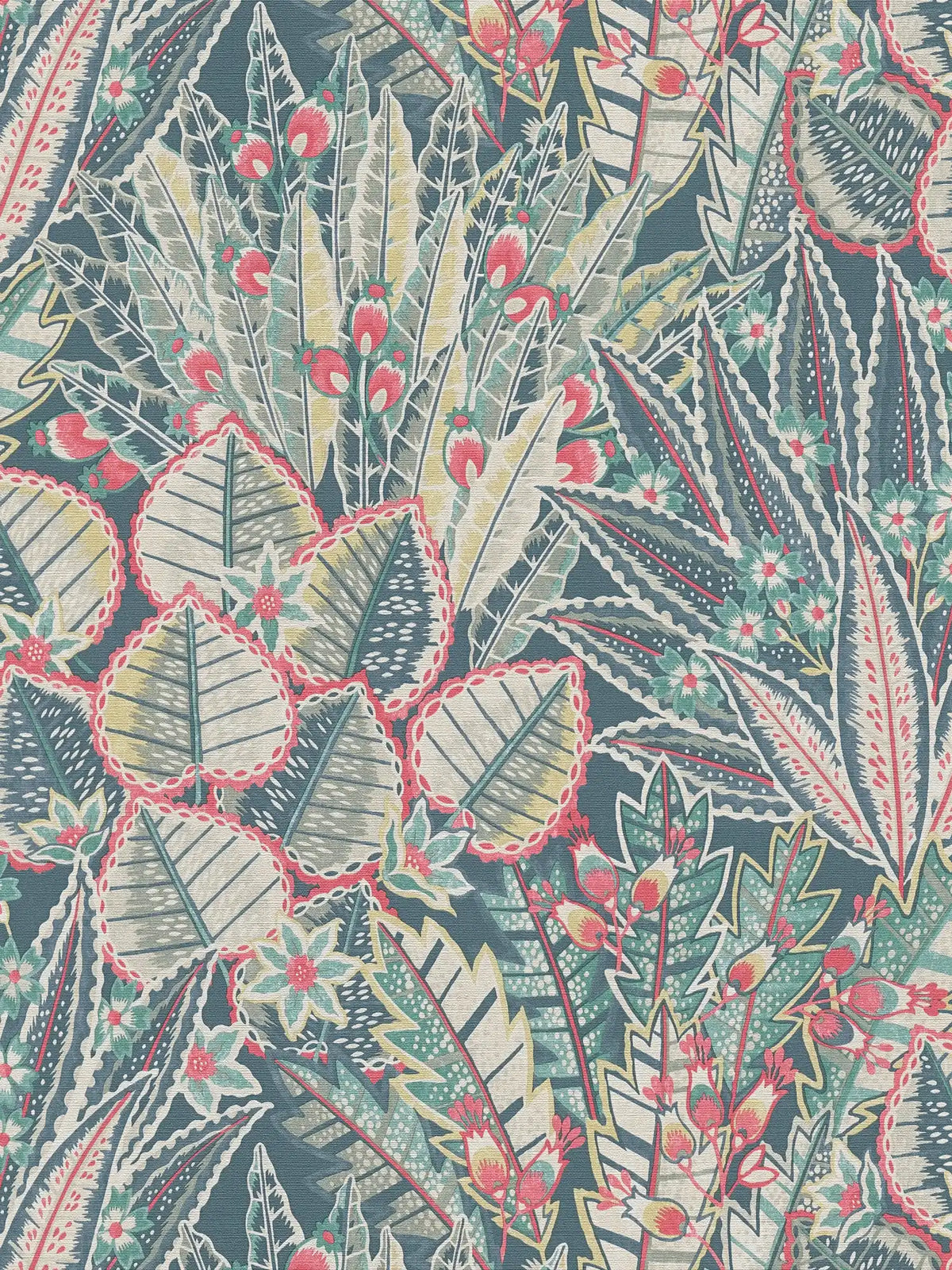 Flat view of the azure & sage pattern repeat of The Larkspur Folio | Azure & Sage Luxe