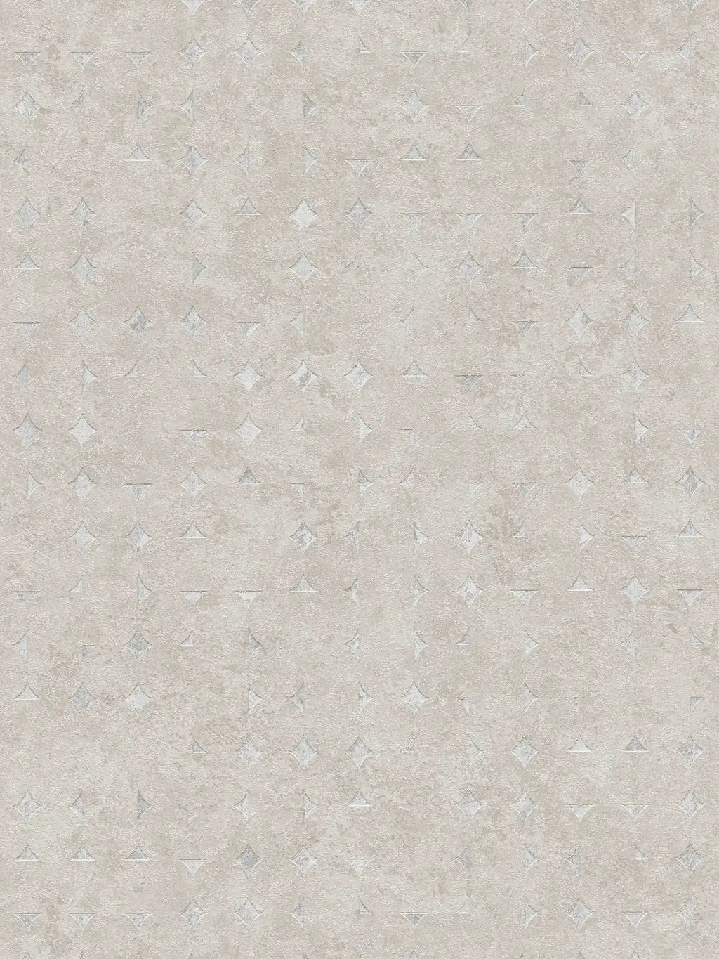Flat view of the warm beige & cream pattern repeat of The Octagon Colonnade | Warm Beige & Cream Luxe