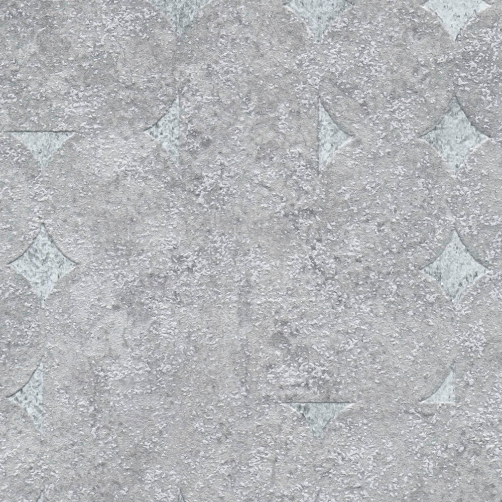 Detail of the design on The Kilim Passage | Smoked Grey & Shimmering Silver Luxe, smoked grey & shimmering silver colourway