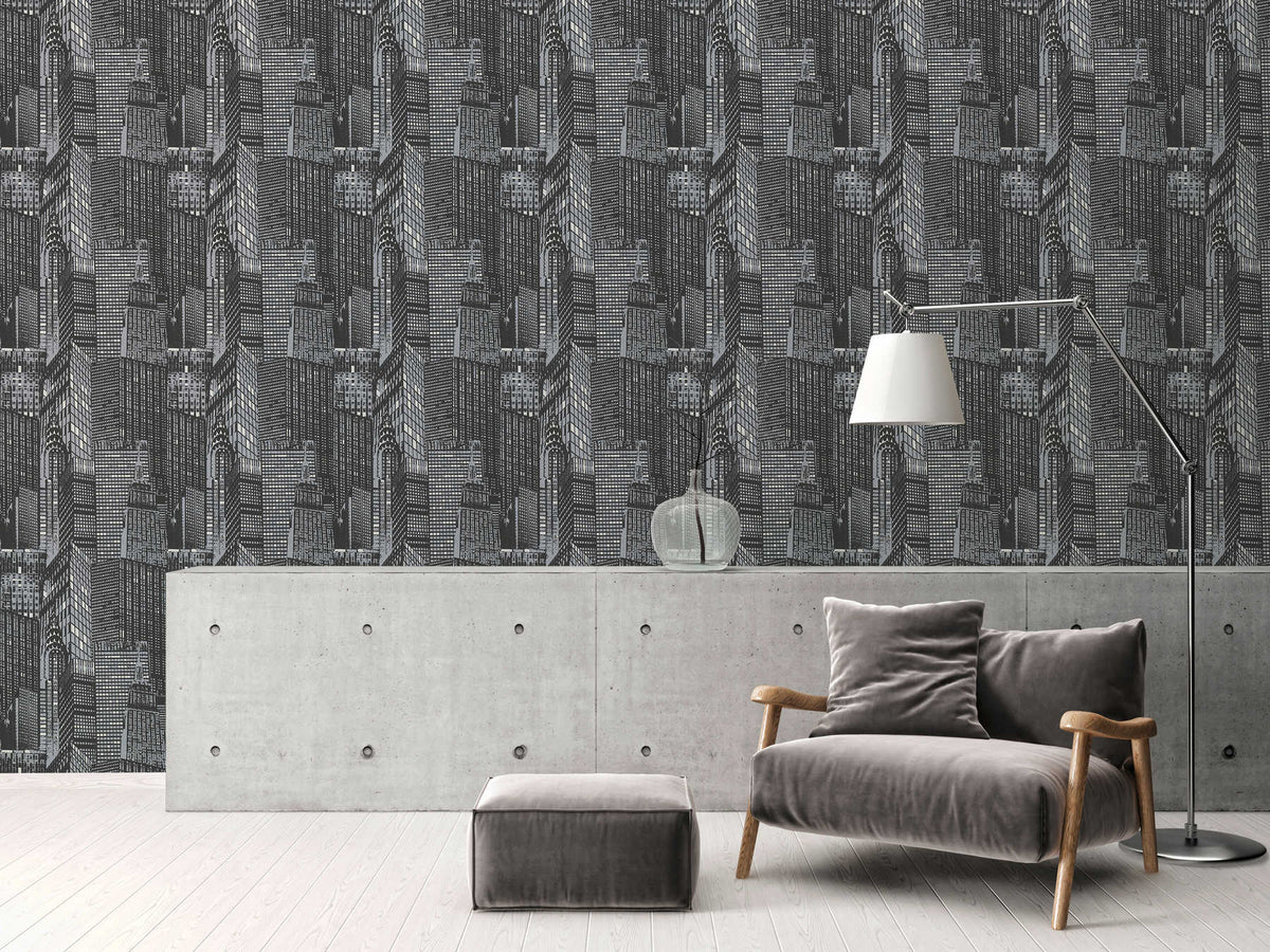 The Nimbus Atelier | Deep Black & Shimmering Silver Luxe