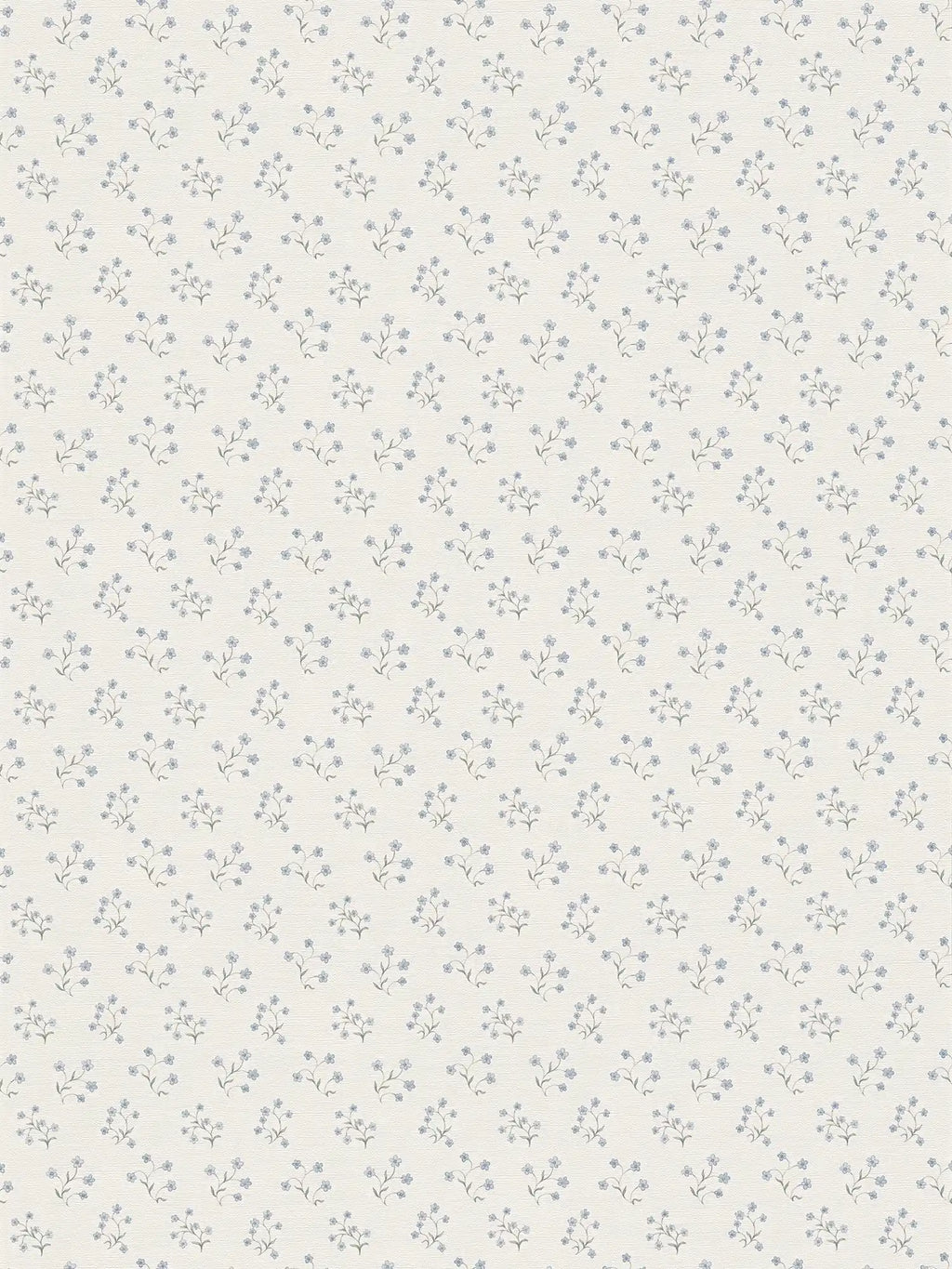 Flat view of the azure & smoked grey pattern repeat of The Dahlia Glasshouse | Azure & Smoked Grey Luxe