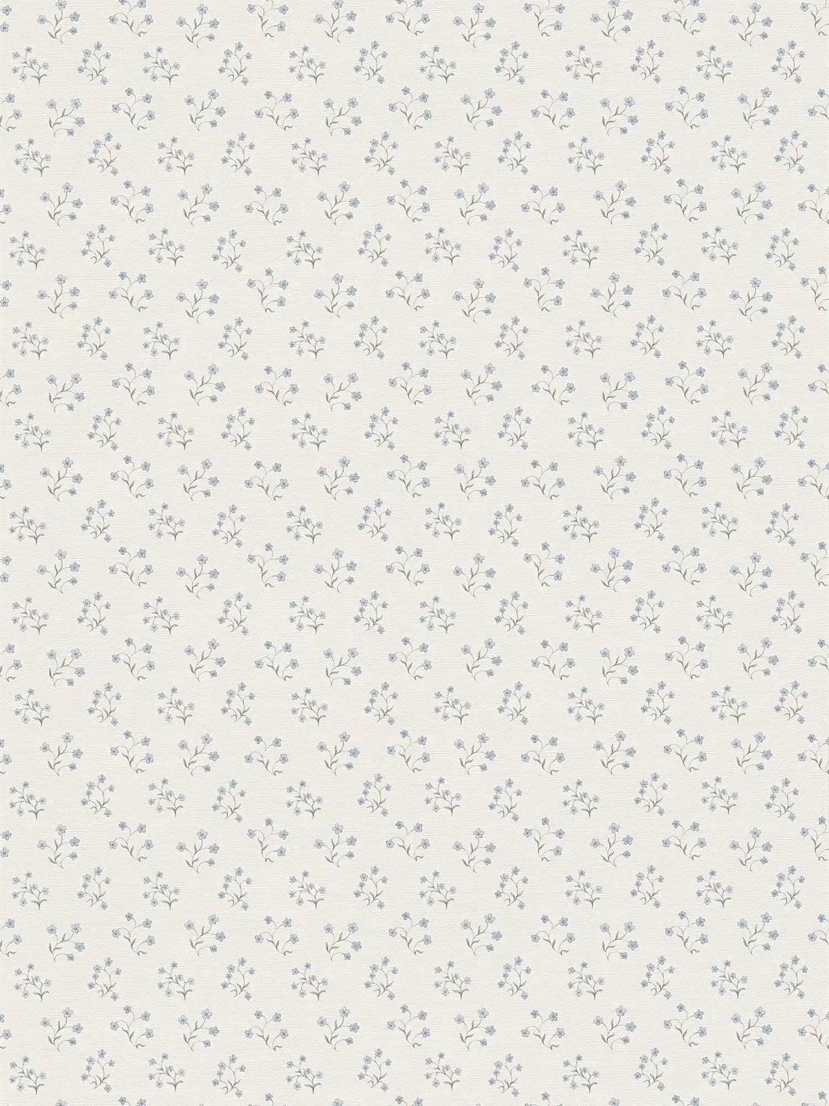 Flat view of the azure & smoked grey pattern repeat of The Dahlia Glasshouse | Azure & Smoked Grey Luxe