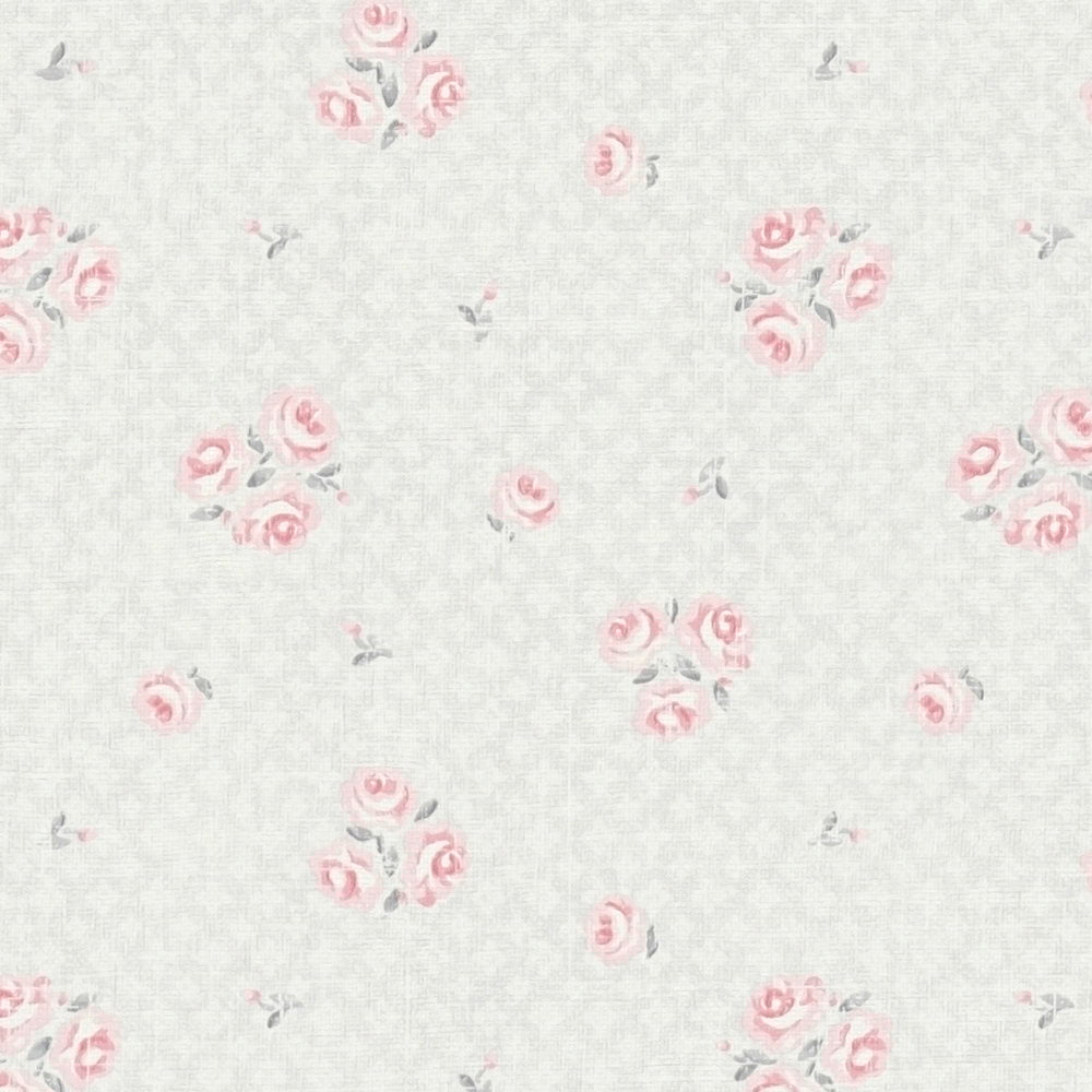 Detail of the design on The Tansy Garden Room | Cream & Smoked Grey Luxe, cream & smoked grey colourway