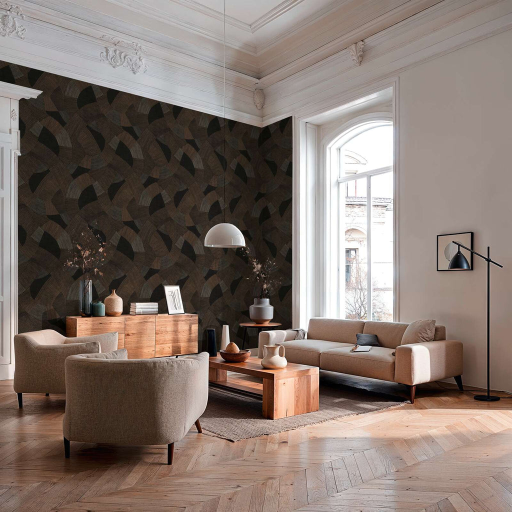 The Ochre Parterre | Deep Black & Earthy Brown Luxe