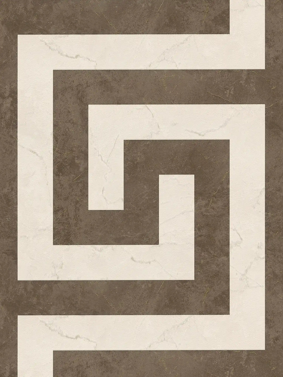 The Versace Greek Key | Earthy Brown & Cream Luxe