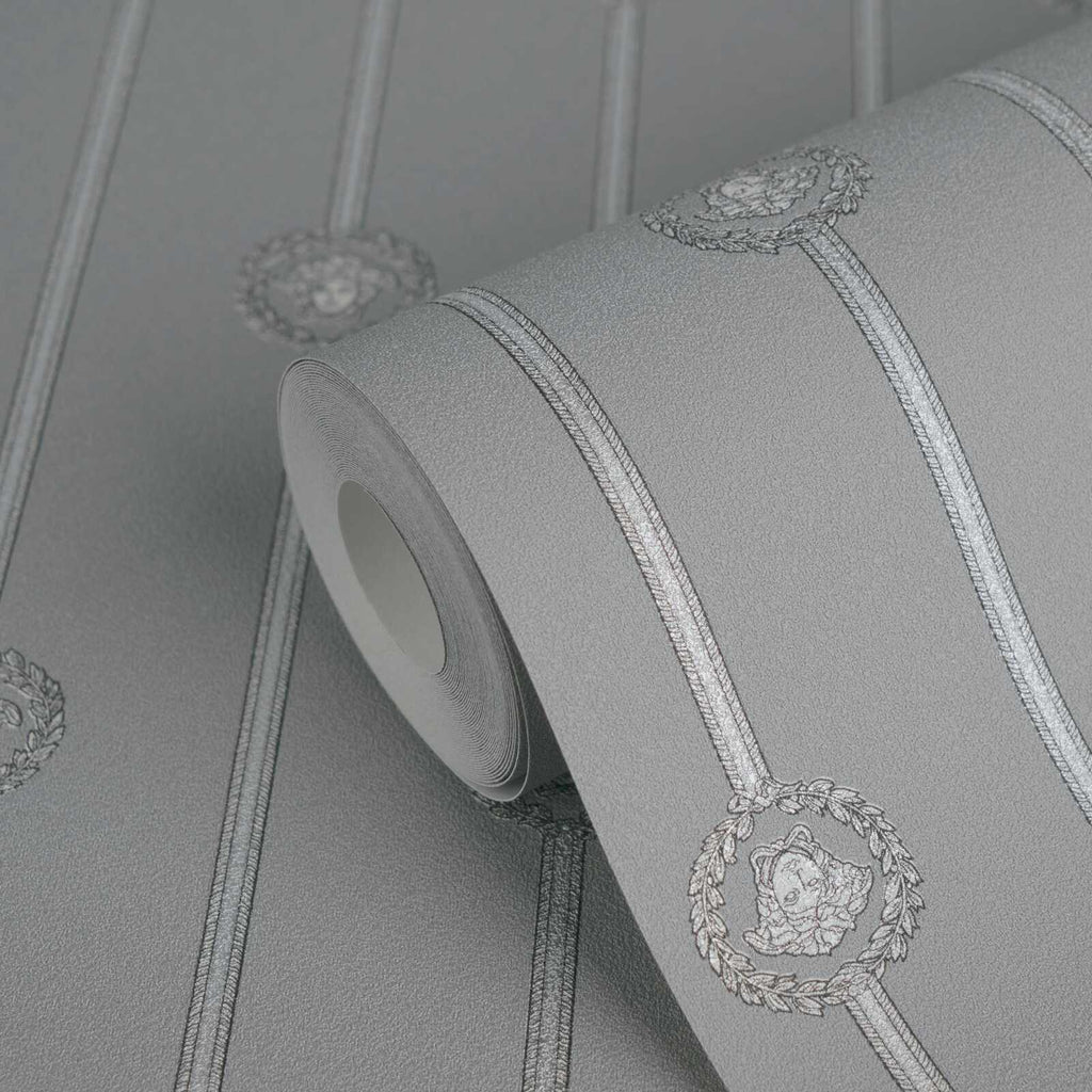 The Imperial Damask | Grey Smoked Grey Luxe
