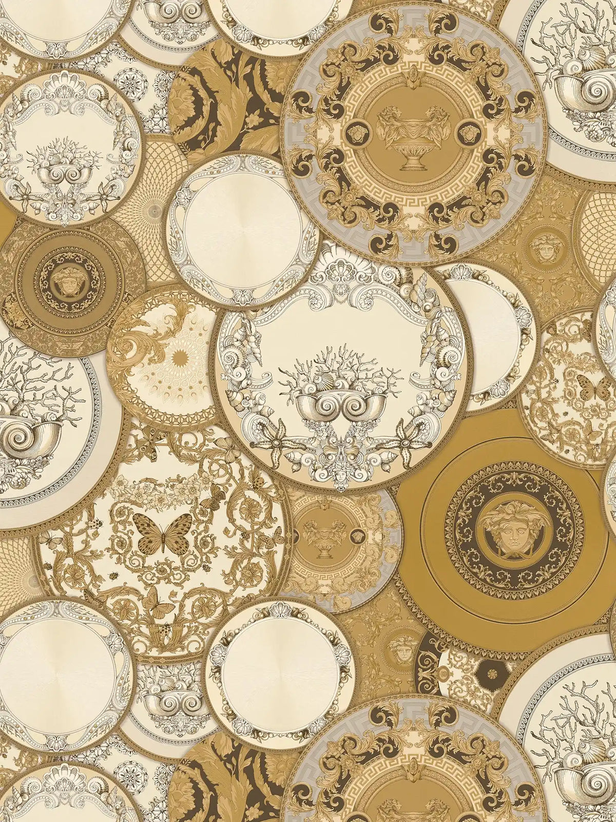 The Filigree Medallion | Earthy Brown & Cream Luxe