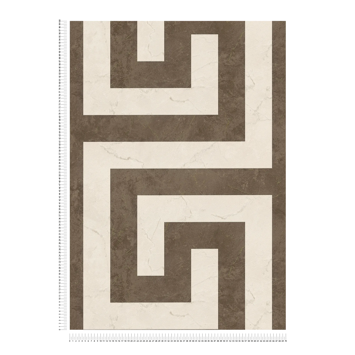 The Versace Greek Key | Earthy Brown & Cream Luxe