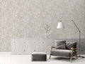 The Gentian Sitting Room | Warm Beige & Cream Luxe wallpaper shown hung on a styled interior wall (official room photo)