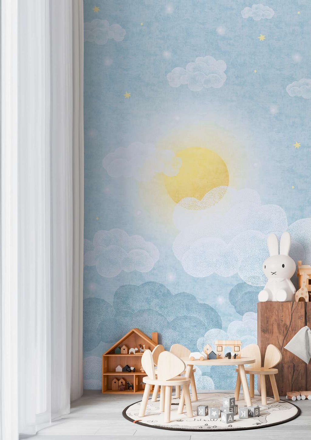 The Cloud Harbour | Azure & Luminous White Luxe