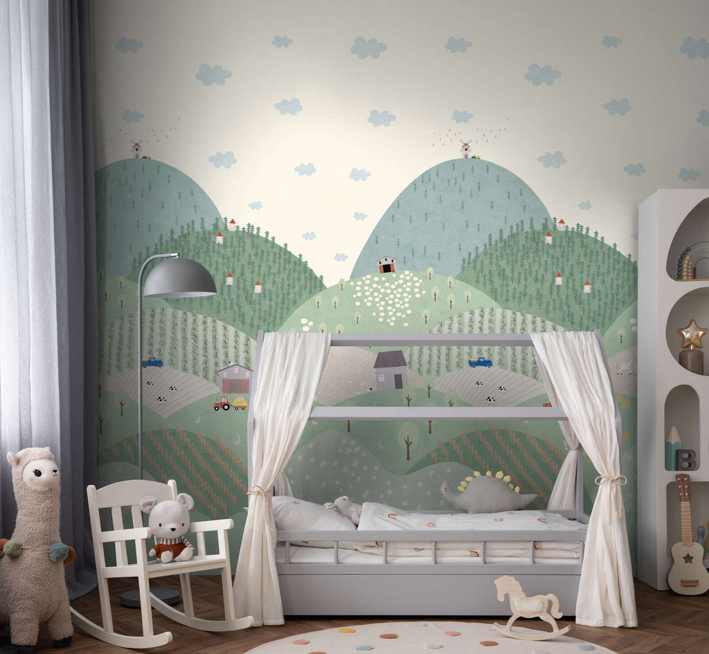 The Moss Carousel | Grey Green Nursery Luxe