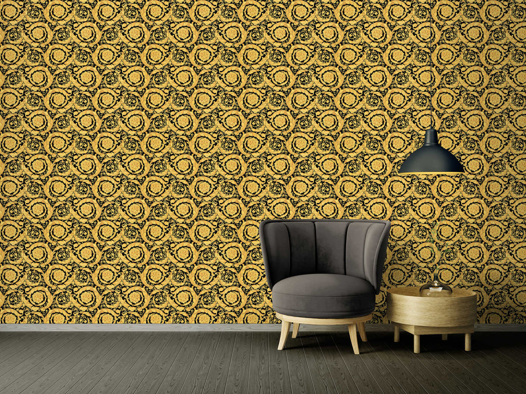 The Bayleaf Atrium | Deep Black & Metallic Gold Luxe