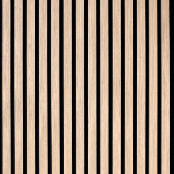 Light-Oak Acoustic Wall Panels