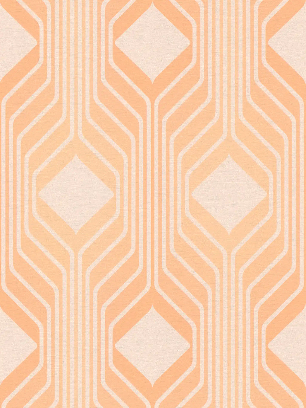 Flat view of the warm beige & terracotta pattern repeat of The Parquet Atrium | Warm Beige & Terracotta Luxe