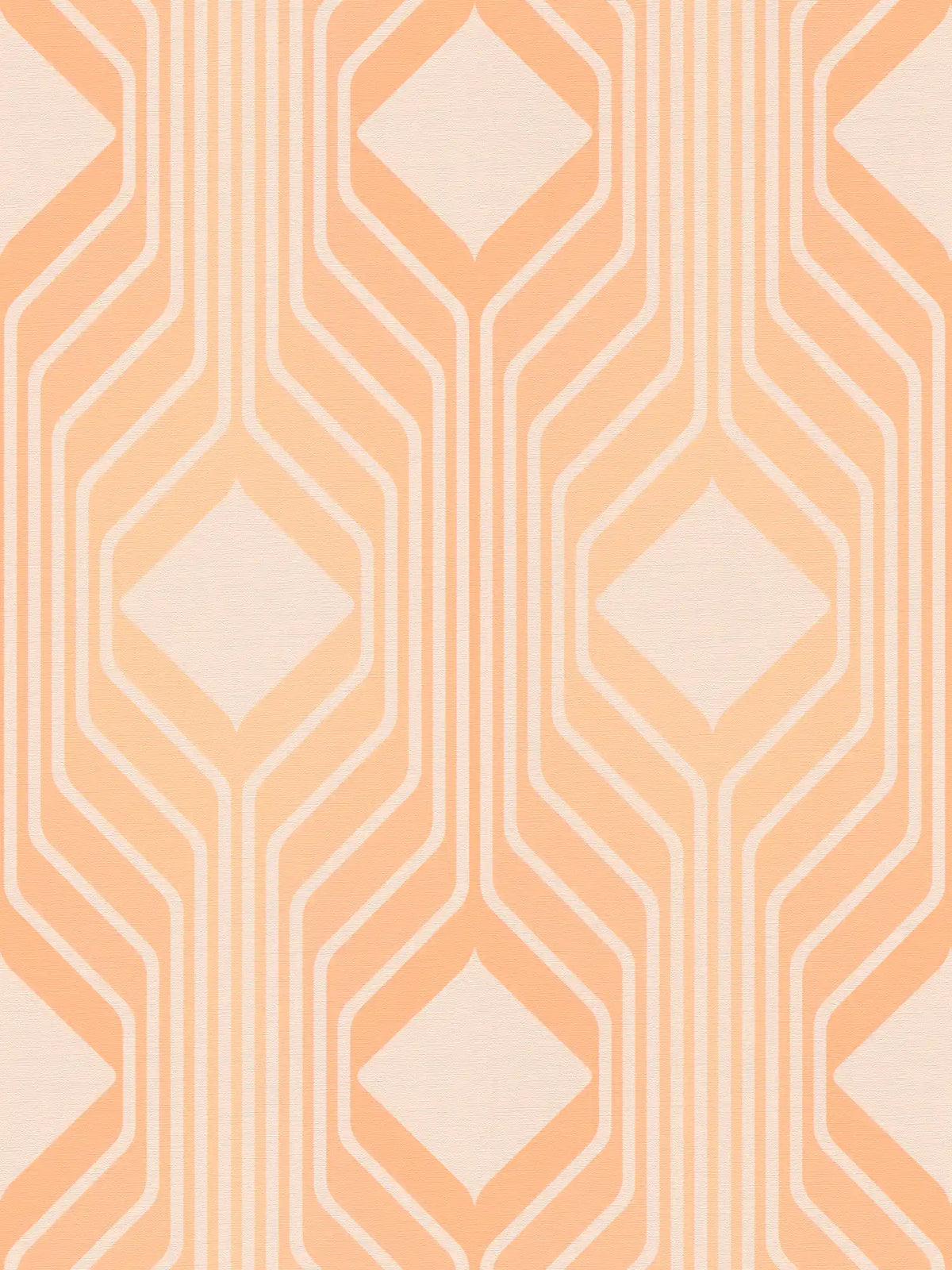 Flat view of the warm beige & terracotta pattern repeat of The Parquet Atrium | Warm Beige & Terracotta Luxe