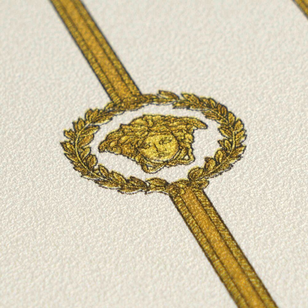 The Imperial Damask | Luminous White & Sun-Kissed Gold Luxe