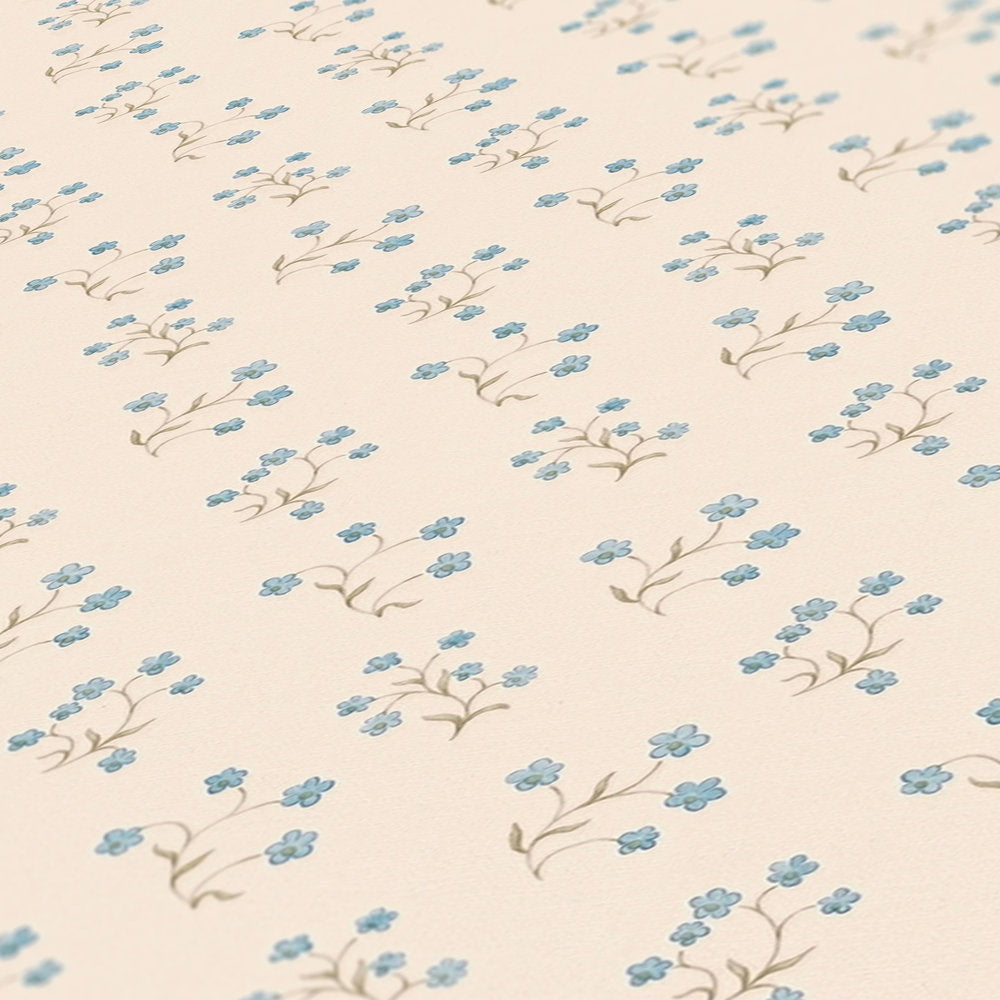 Close up of the surface texture of The Yarrow Pavilion | Azure & Cream Luxe in azure & cream