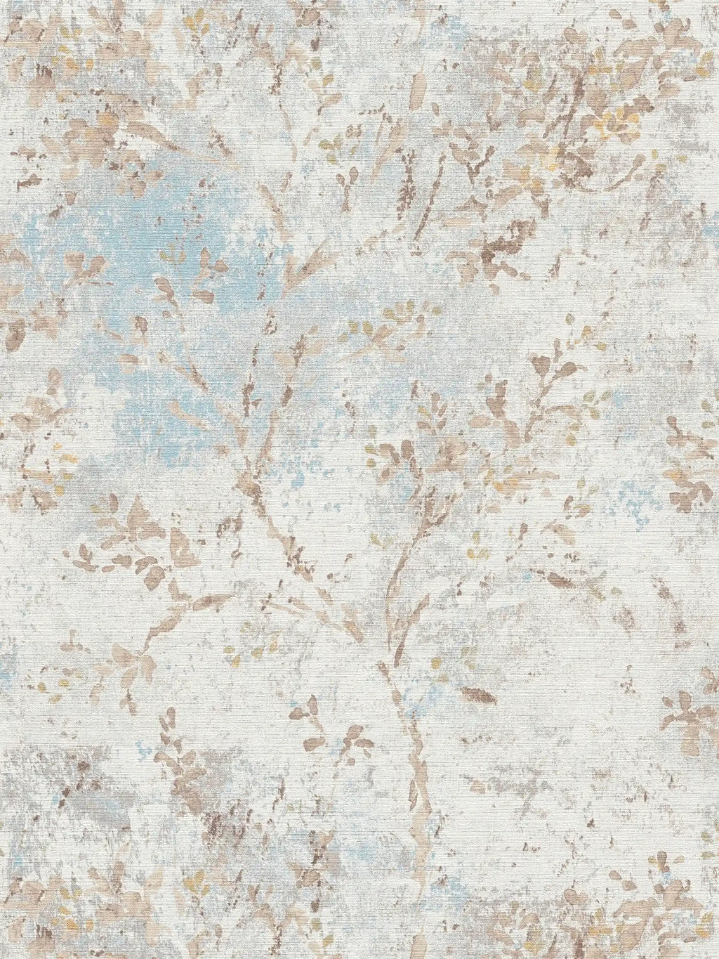 The Watercolour Bloom, close-up of the watercolour floral wallpaper