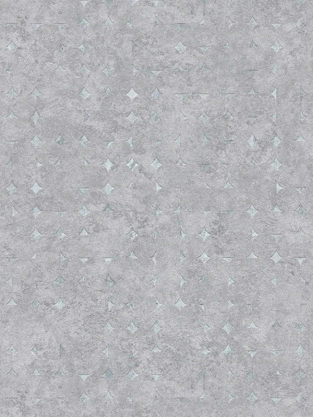 Flat view of the smoked grey & shimmering silver pattern repeat of The Kilim Passage | Smoked Grey & Shimmering Silver Luxe