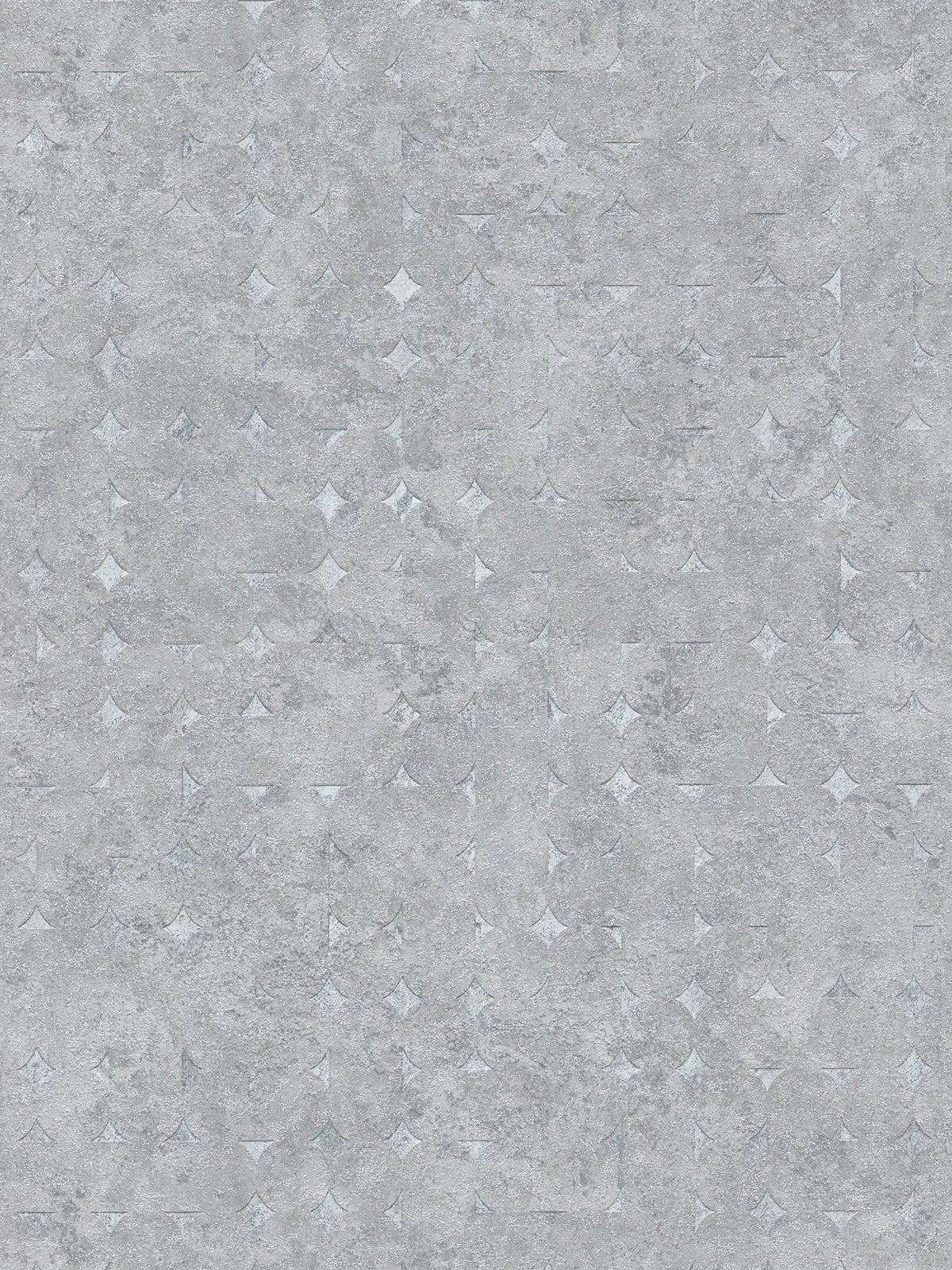 Flat view of the smoked grey & shimmering silver pattern repeat of The Kilim Passage | Smoked Grey & Shimmering Silver Luxe