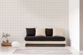 The Prism Loggia | Warm Beige & Cream Luxe wallpaper shown hung on a styled interior wall (official room photo)