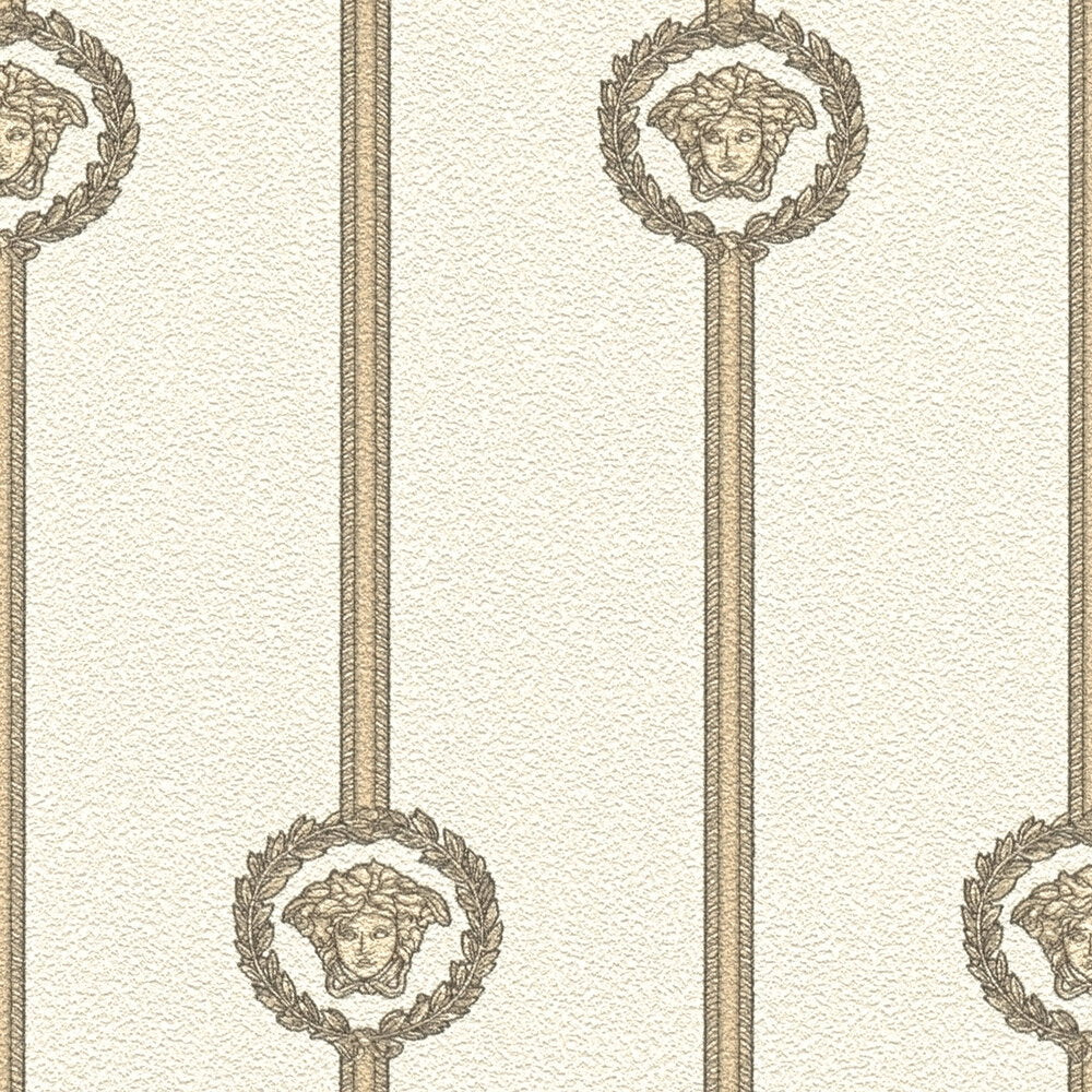 The Imperial Damask | Warm Beige & Luminous White Luxe