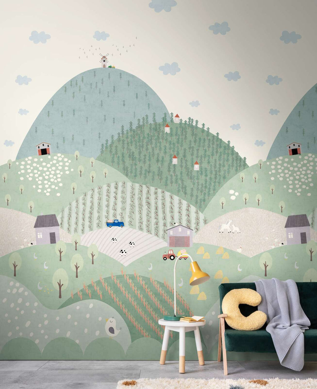 The Moss Carousel | Grey Green Nursery Luxe