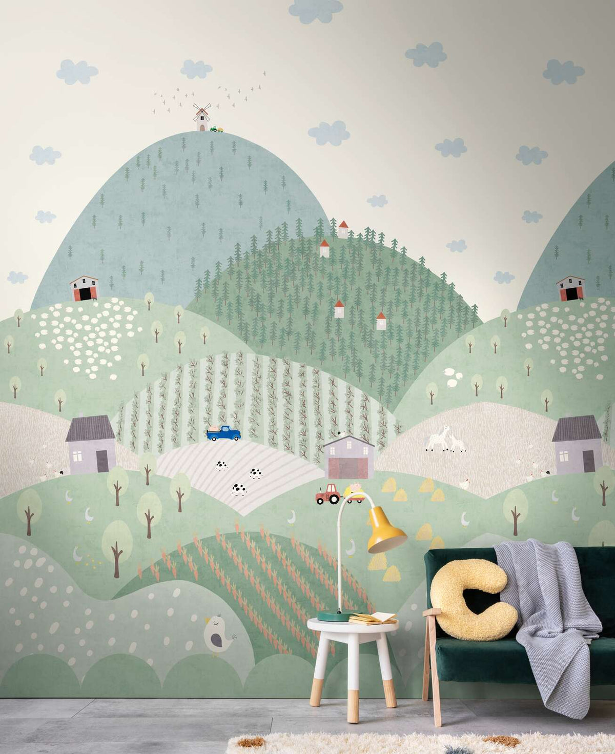 The Moss Carousel | Grey Green Nursery Luxe