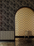 The Bayleaf Atrium | Deep Black & Metallic Gold Luxe