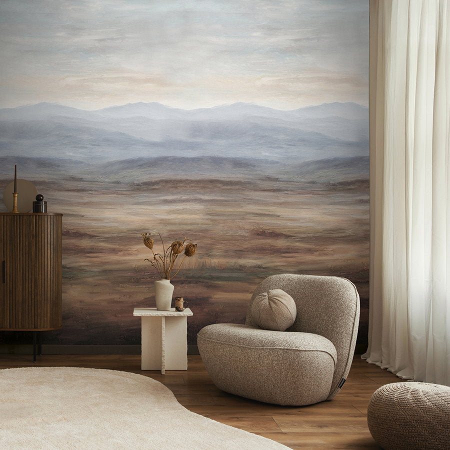 The Harbour Nook | Azure & Earthy Brown Luxe