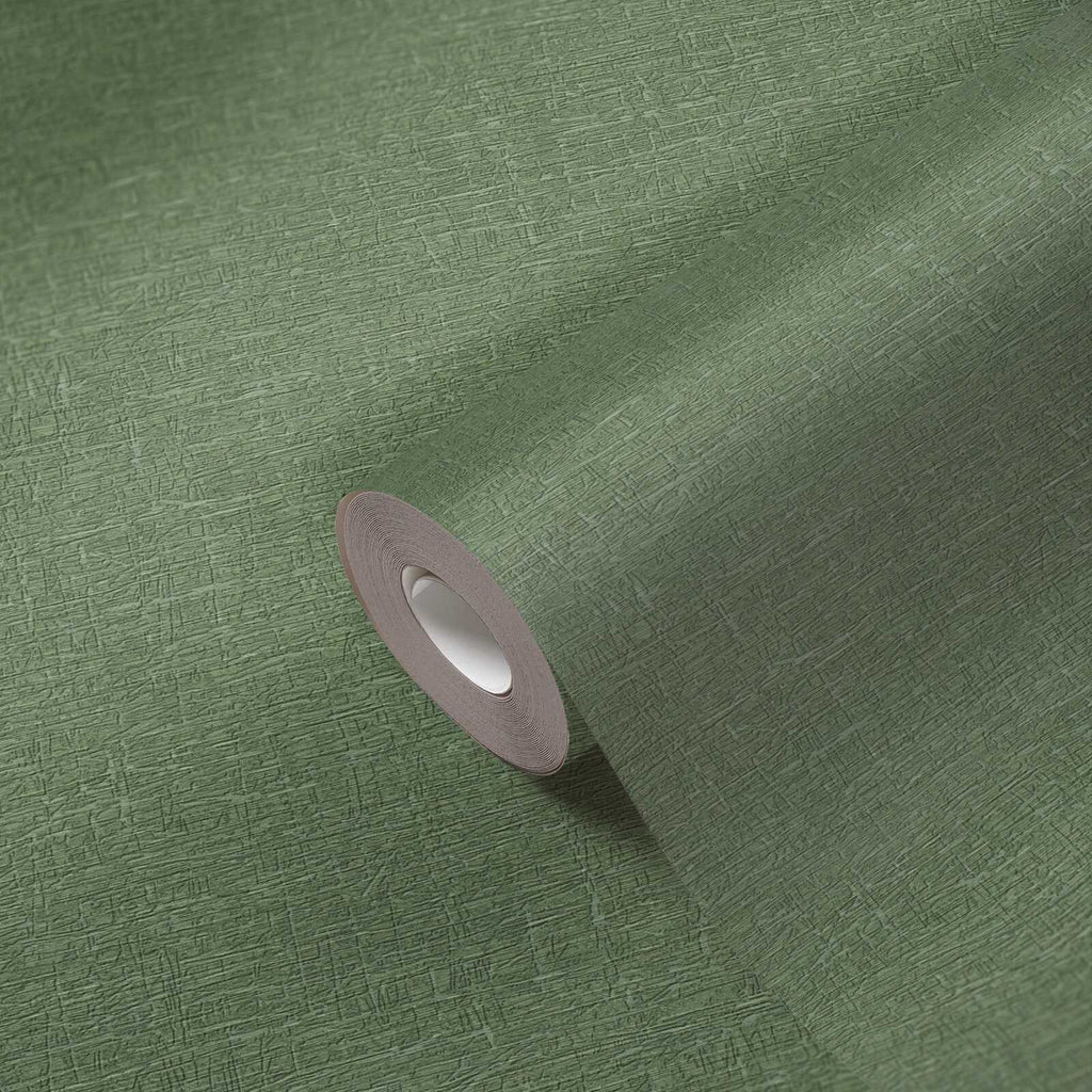 Roll of The Kilim Atrium | Sage Luxe partly unrolled, 0.53 m × 10.05 m
