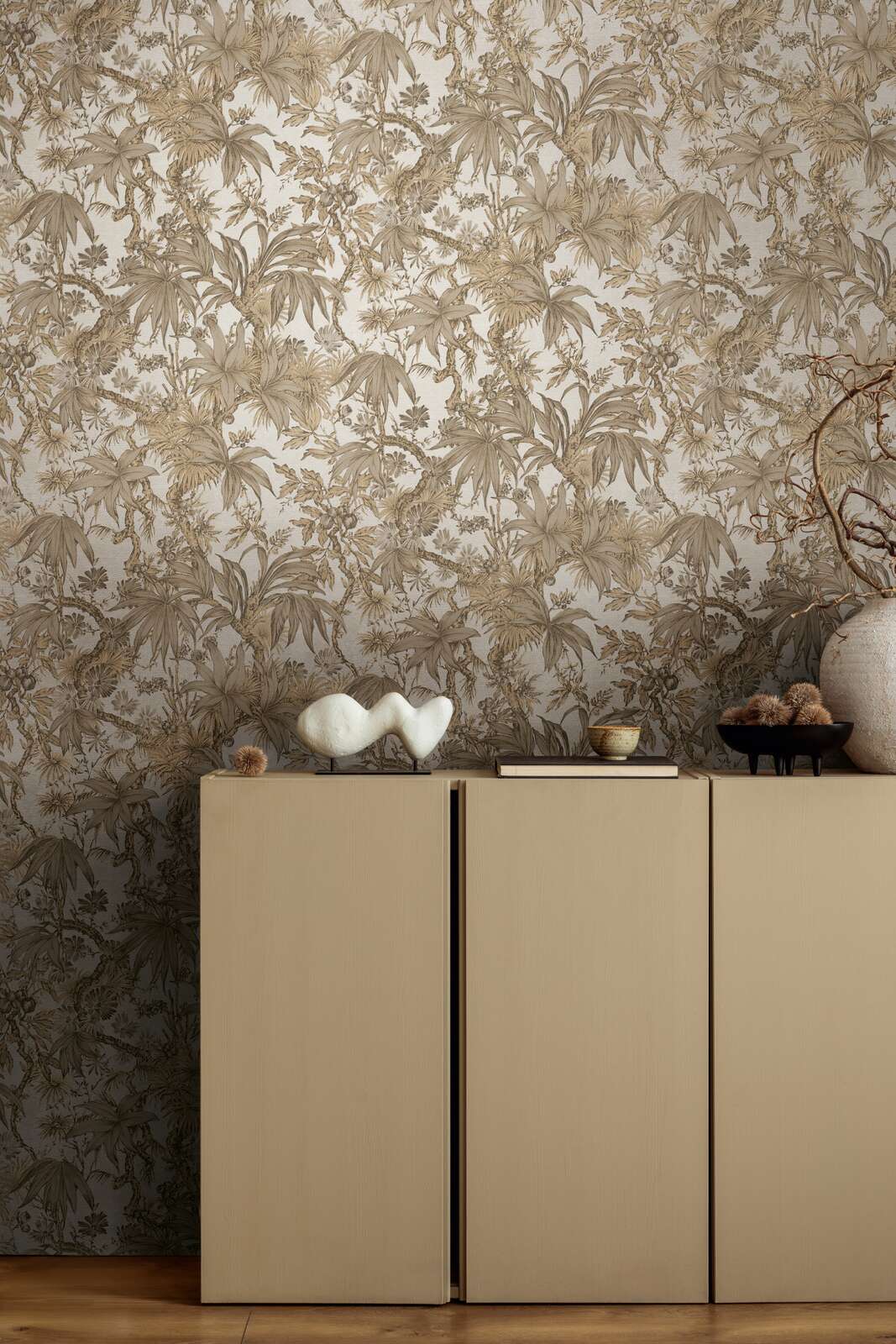 The Fern Cloister | Warm Beige & Smoked Grey Luxe