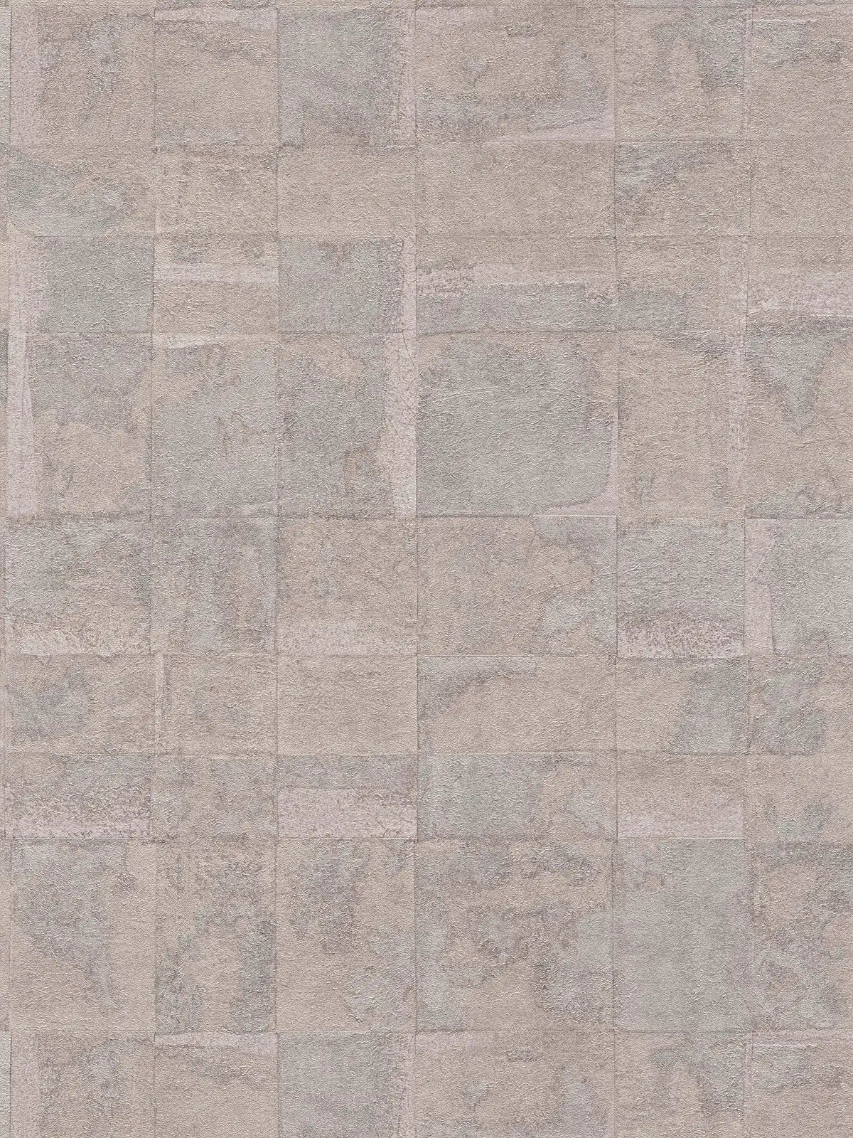 Flat view of the mauve grey stone tile pattern of The Mosaic Cloister | Mauve Silver Luxe