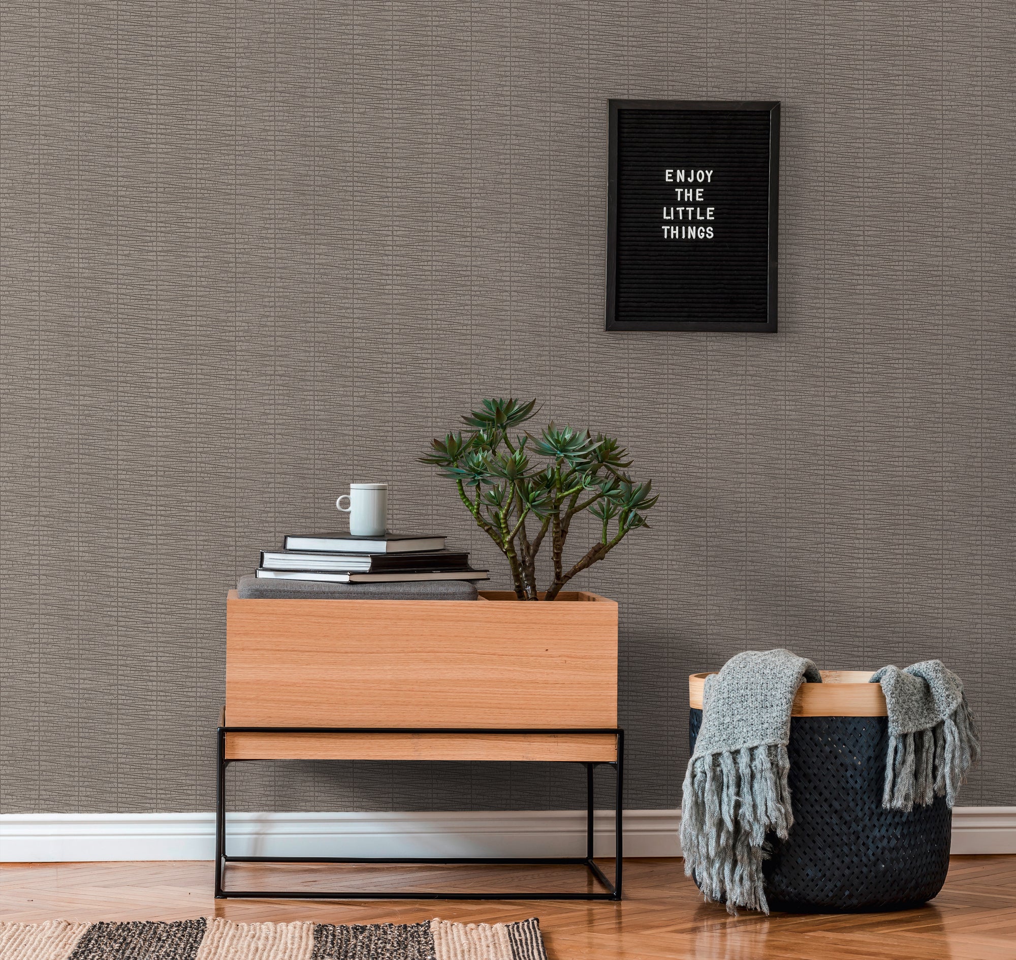 The Linear Lattice | Taupe Geometric Luxe