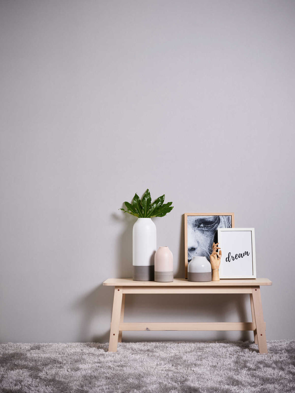The Elm Atelier Luxe — Beige hung-wall roomshot
