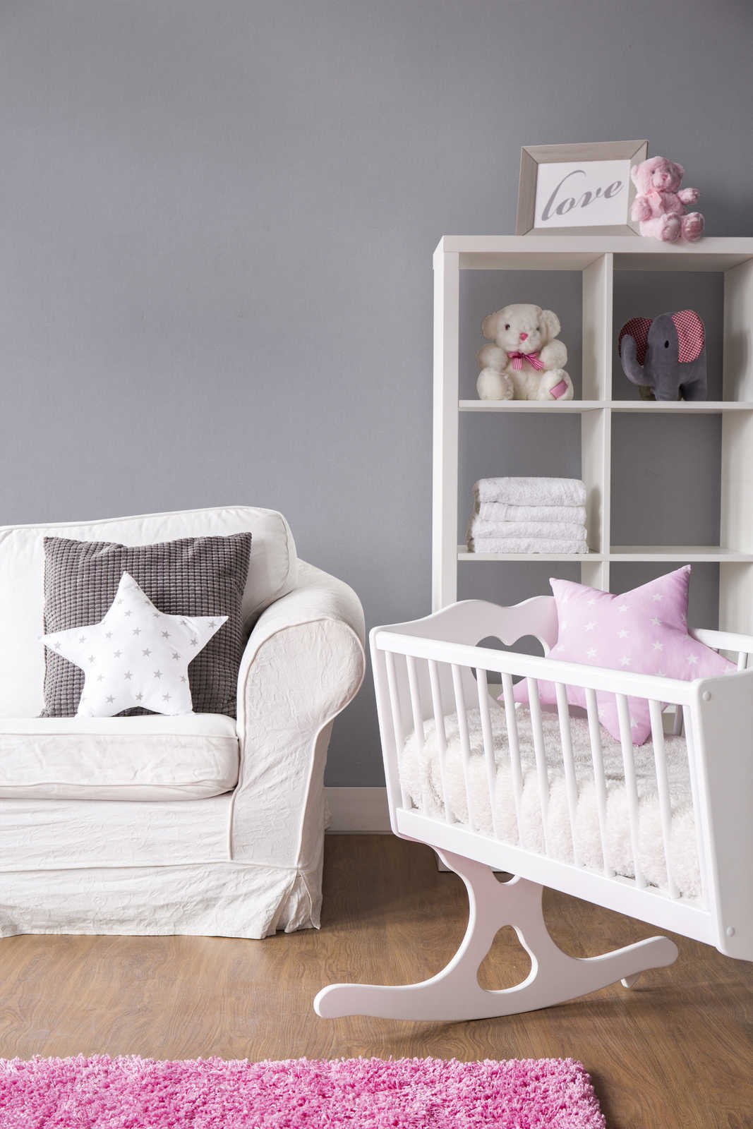 The Elm Atelier Luxe — Grey hung-wall roomshot