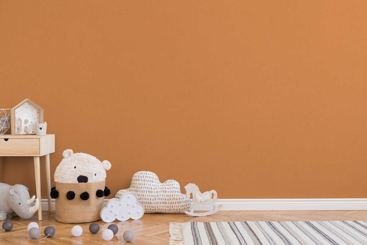 The Elm Atelier Luxe — Orange hung-wall roomshot