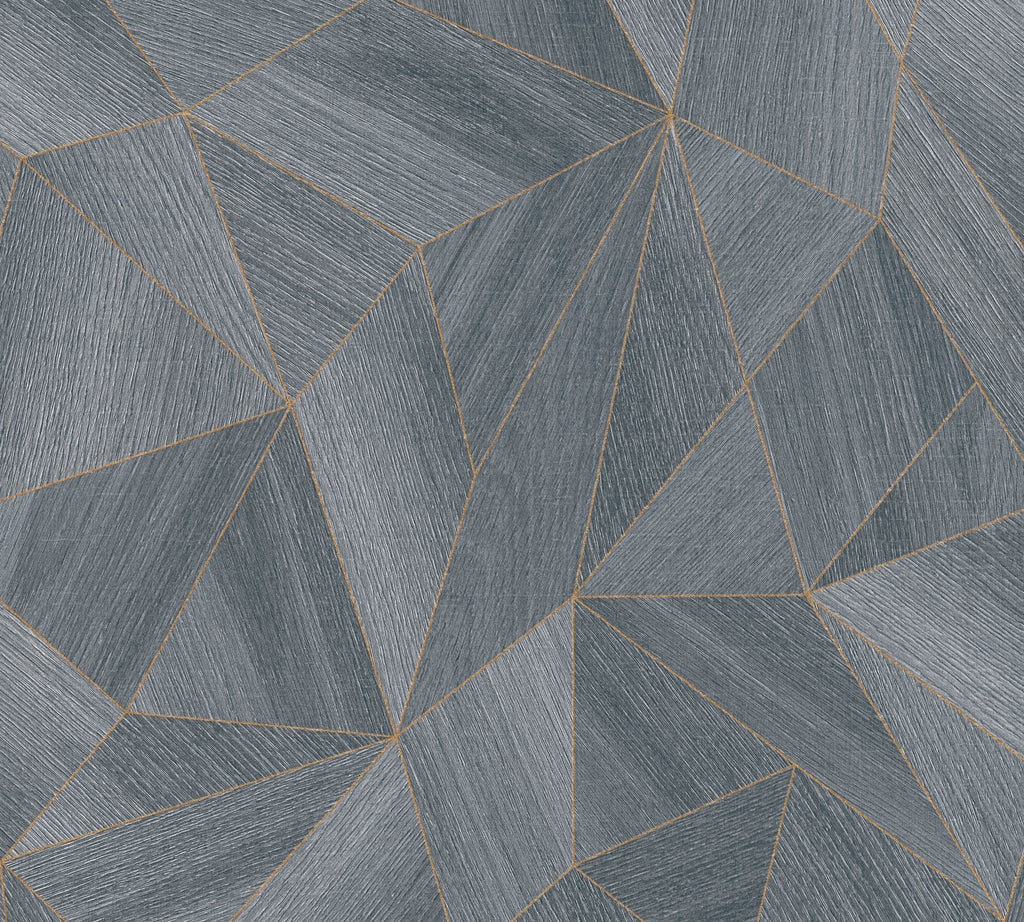 The Angular Aurum | Geometric Slate Luxe