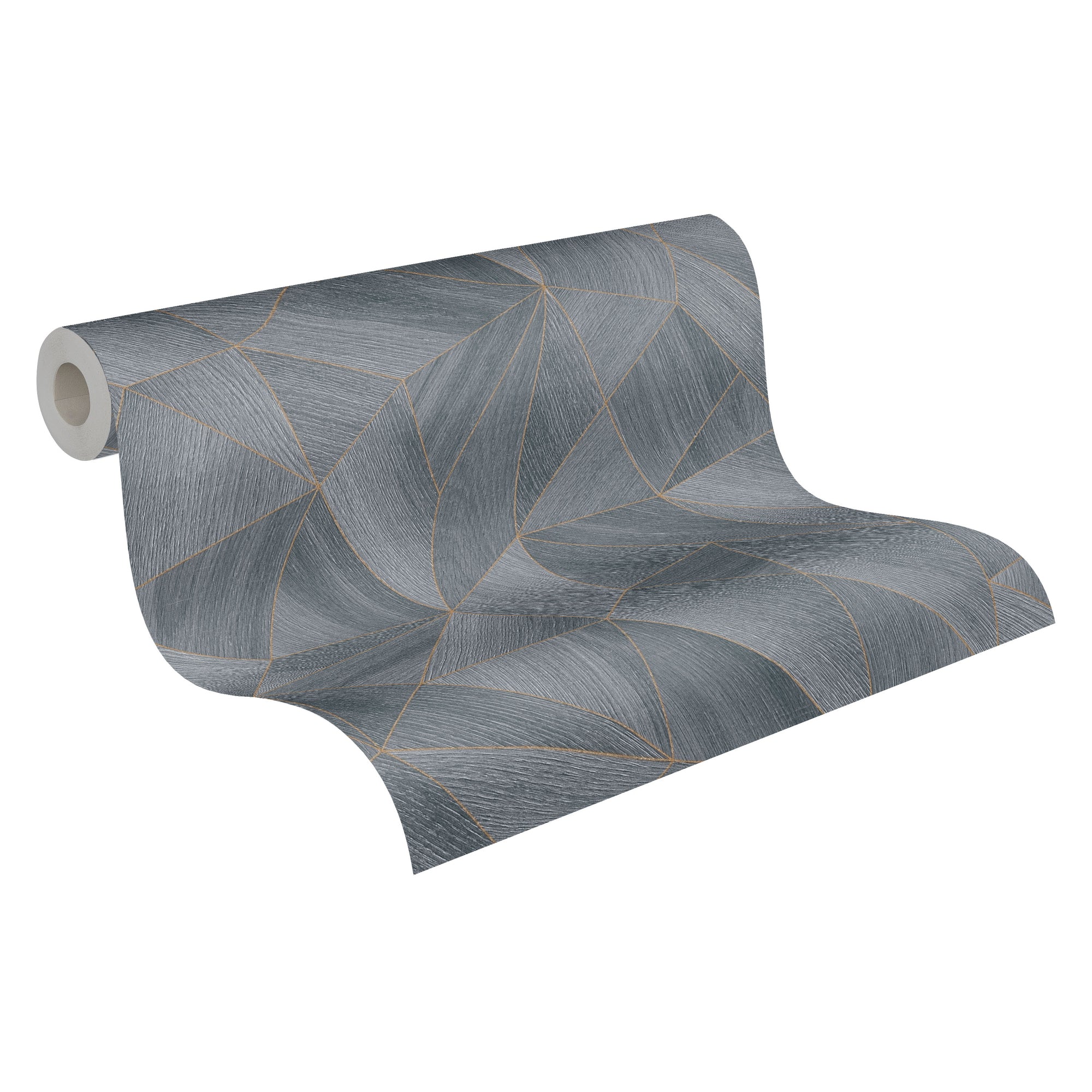 The Angular Aurum | Geometric Slate Luxe