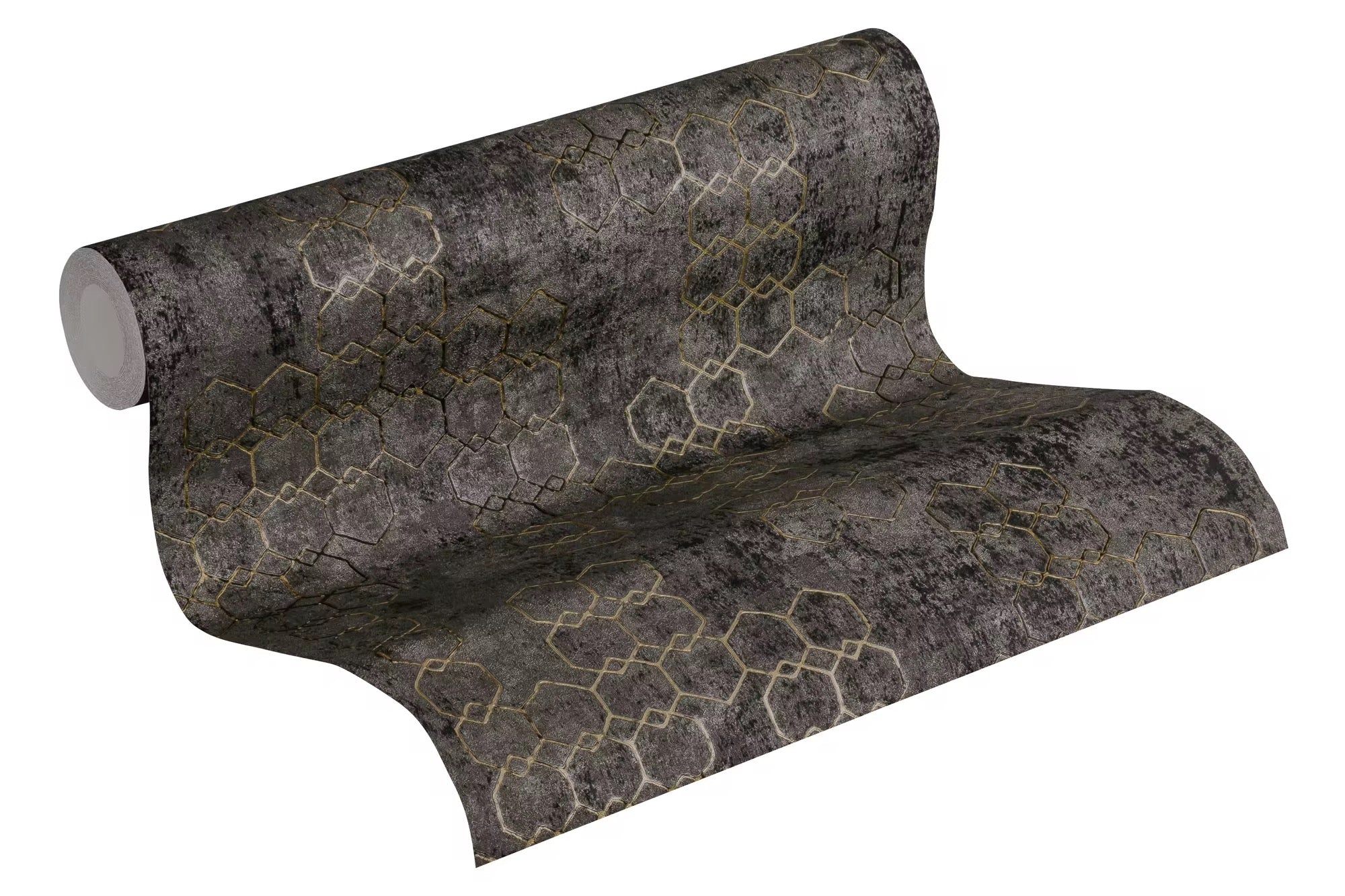 The Obsidian Lattice | Gold Geometric Luxe